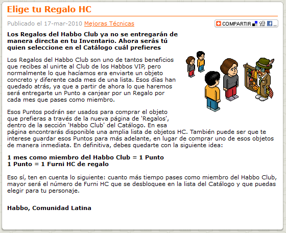 Elige tu regalo HC